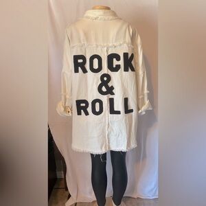 Rock & Roll Frayed Women’s Shacket